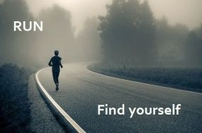 run-find-yourself-inspirational-quote